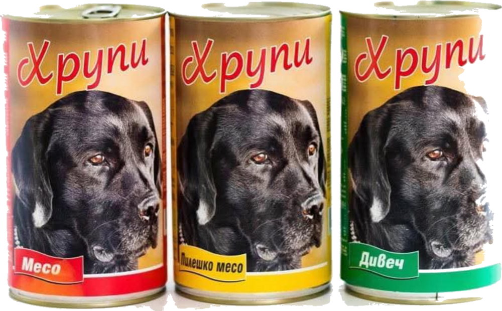 Консерви Хрупи за кучета 1250 g