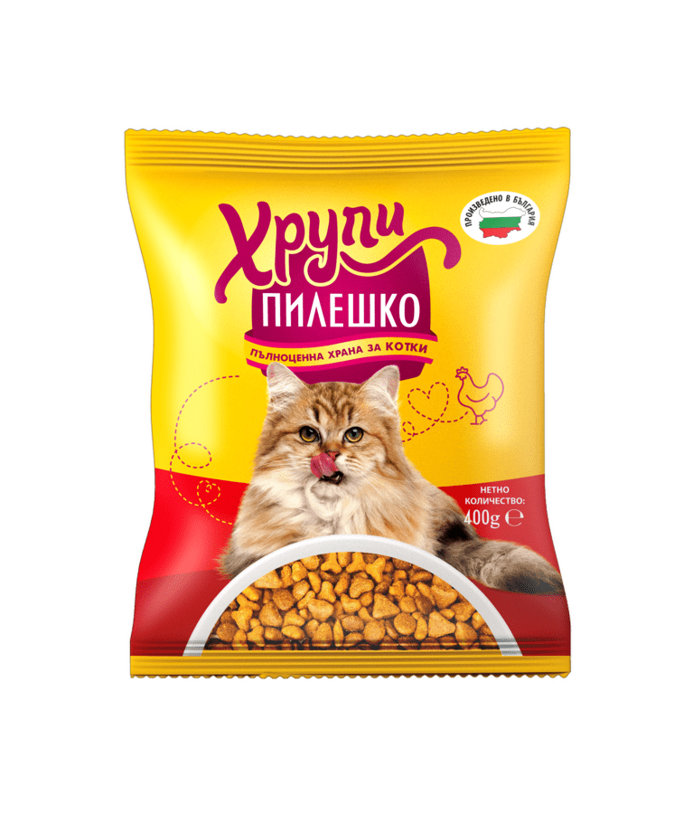 Хрупи Пилешко 400 g — за котки