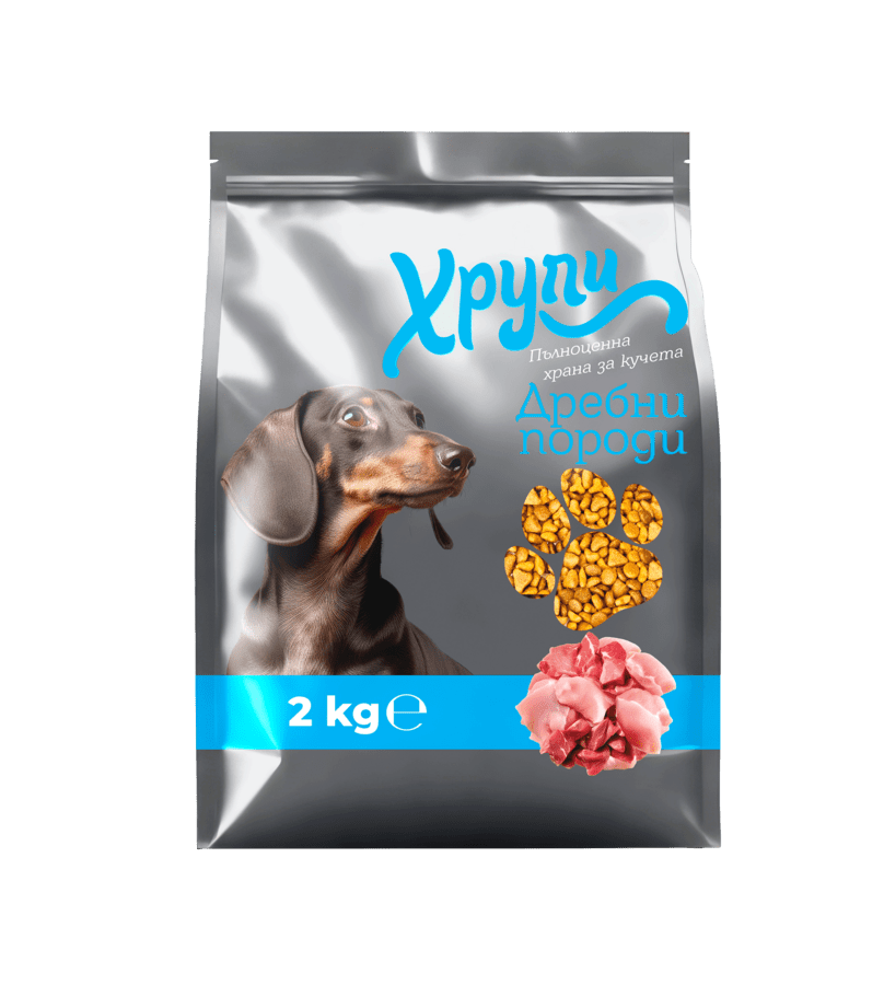 Хрупи Дребни породи 2 kg — за кучета